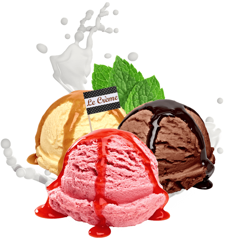 Le Crème Roma - Ice Cream Scoops Balls Clipart - Large Size Png Image ...