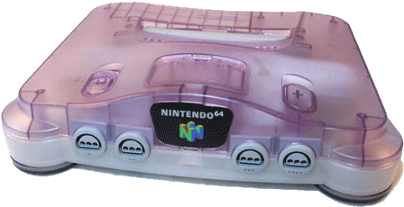 Nintendo 64 Clear Purple Clipart - Large Size Png Image - PikPng