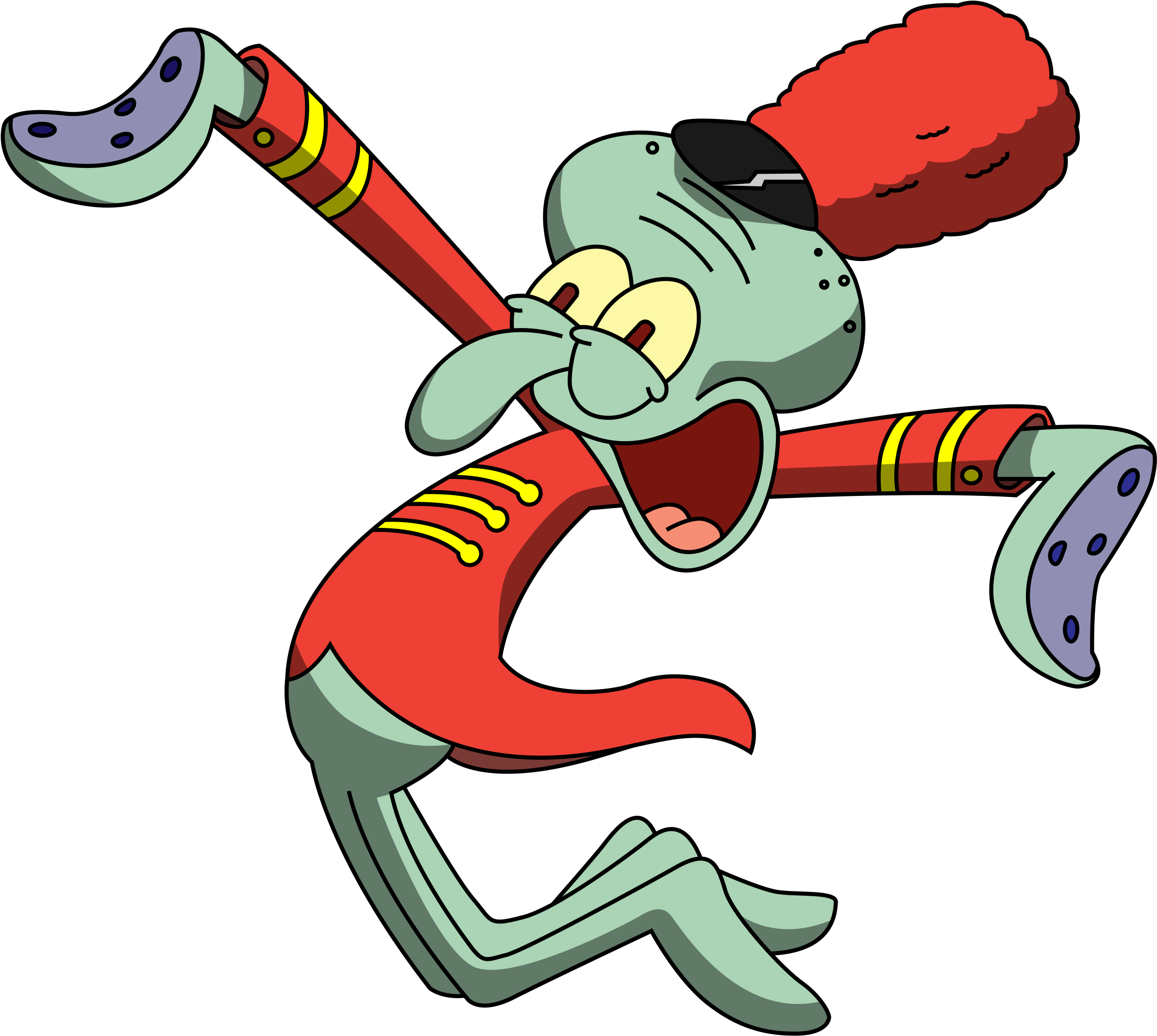 Squidward Dab Wallpaper - Squidward Tentacles Clipart - Large Size Png ...