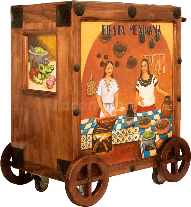 Cocineras Mexicanas Guacamole Cart Clipart (1000x1000), Png Download