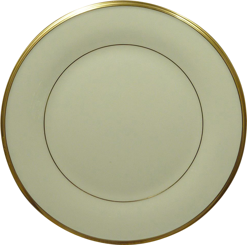 Lenox China Pattern Eternal Gold Trim Salad Dinner  Plate  