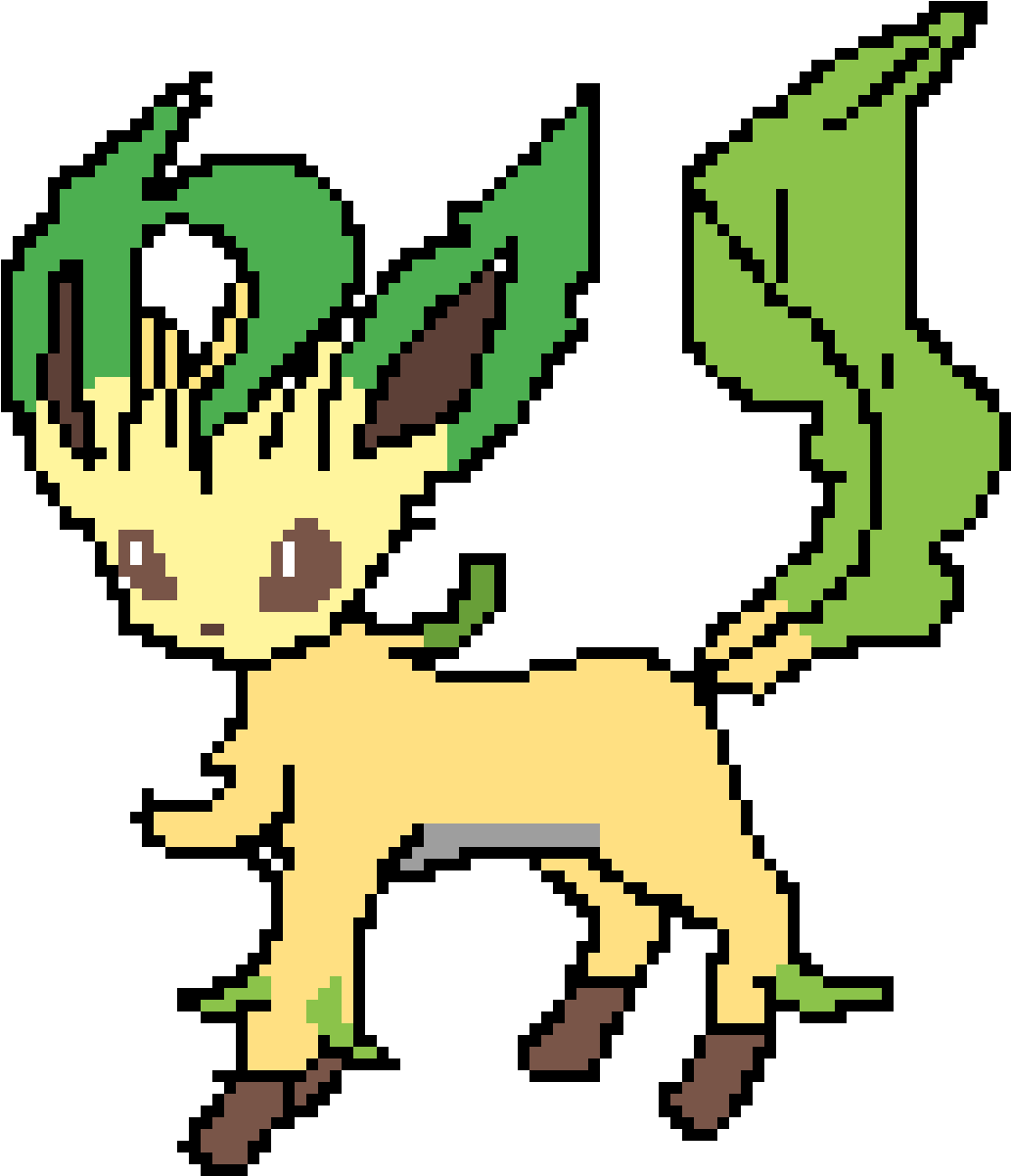 Leafeon - Cartoon Clipart - Large Size Png Image - PikPng