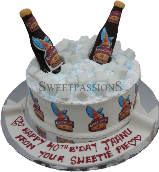 Beer Bottle Cake Topper