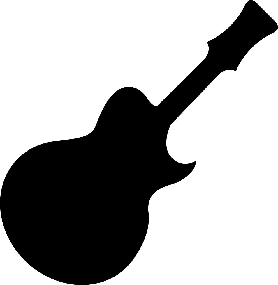 Alphabet Guitar Png Guitar Black Shape Clipart Large Size Png Image Pikpng