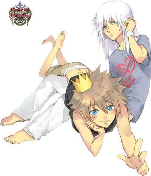 Sora X Roxas X Axel X Riku Clipart - Large Size Png Image - PikPng