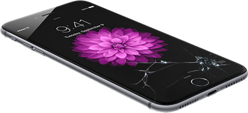 Broken Phone Cracked Iphone Screen Png Clipart Large Size Png Image Pikpng