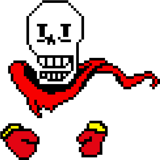 680 X 710 3 0 - Dusttale Phantom Papyrus Sprite Clipart - Large Size ...