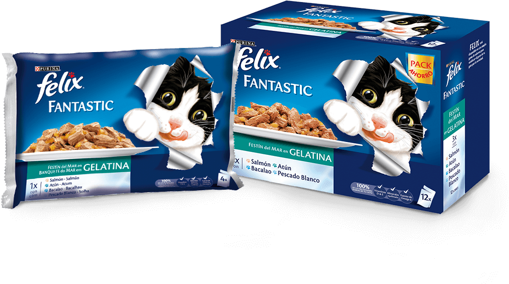 Subbrands Of Felix - Felix Comida Gatos Clipart - Large Size Png Image ...