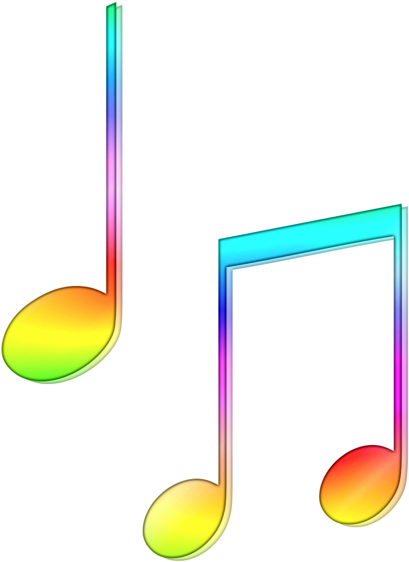 Download Colourful Musical Notes - Colored Music Notes Png Clipart Png ...