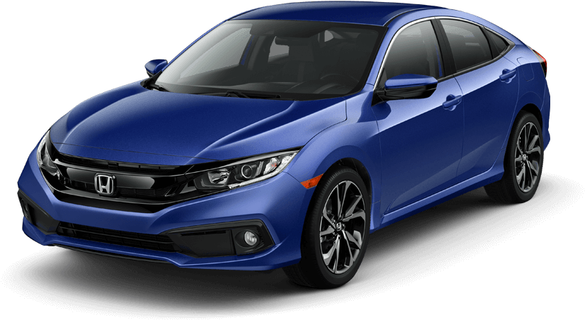 2019 Honda Civic Sedan Front Angle - 2019 Honda Civic Blue Clipart ...