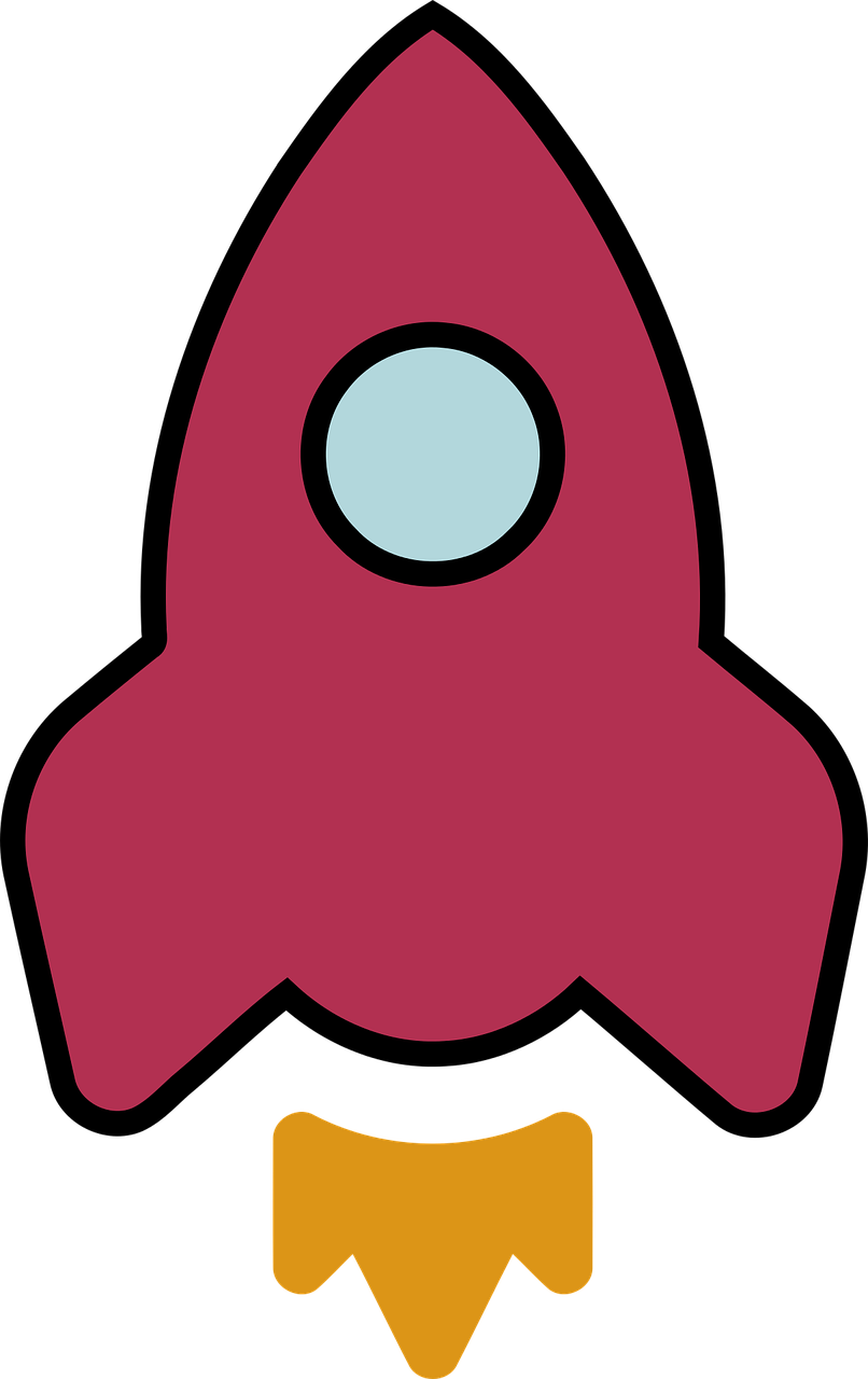 Cartoon Colour Icon Rocket Png Image - Rocket Favicon Clipart - Large ...