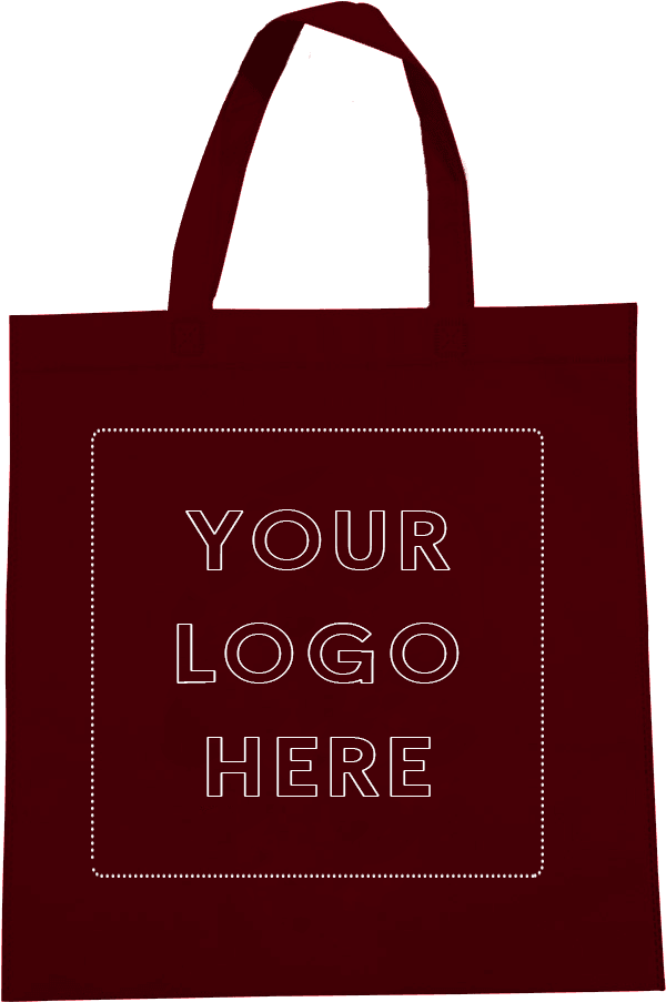 Burgundy - Tote Bag Clipart - Large Size Png Image - PikPng