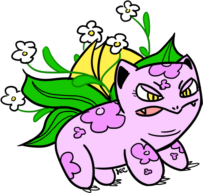 002-ivysaur Grass/fairy Type Fairy Type Ivysaur's Bulb - Cartoon ...