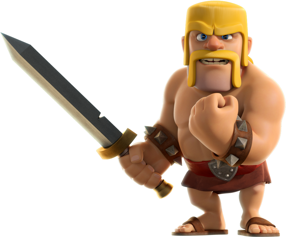 Clash Of Clans Barbarian Clipart - Large Size Png Image - PikPng