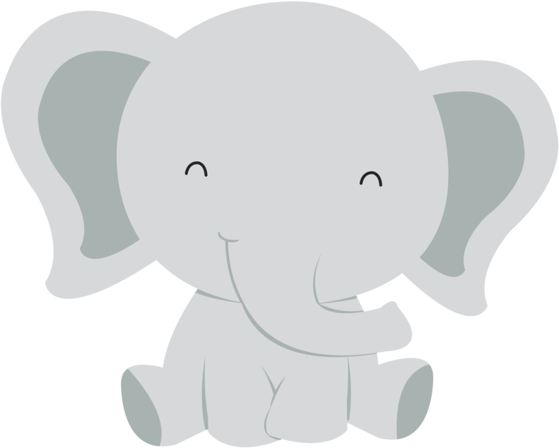 Cute Elephant Clipart Baby Elephant Clipart Png Download Large Size Png Image Pikpng