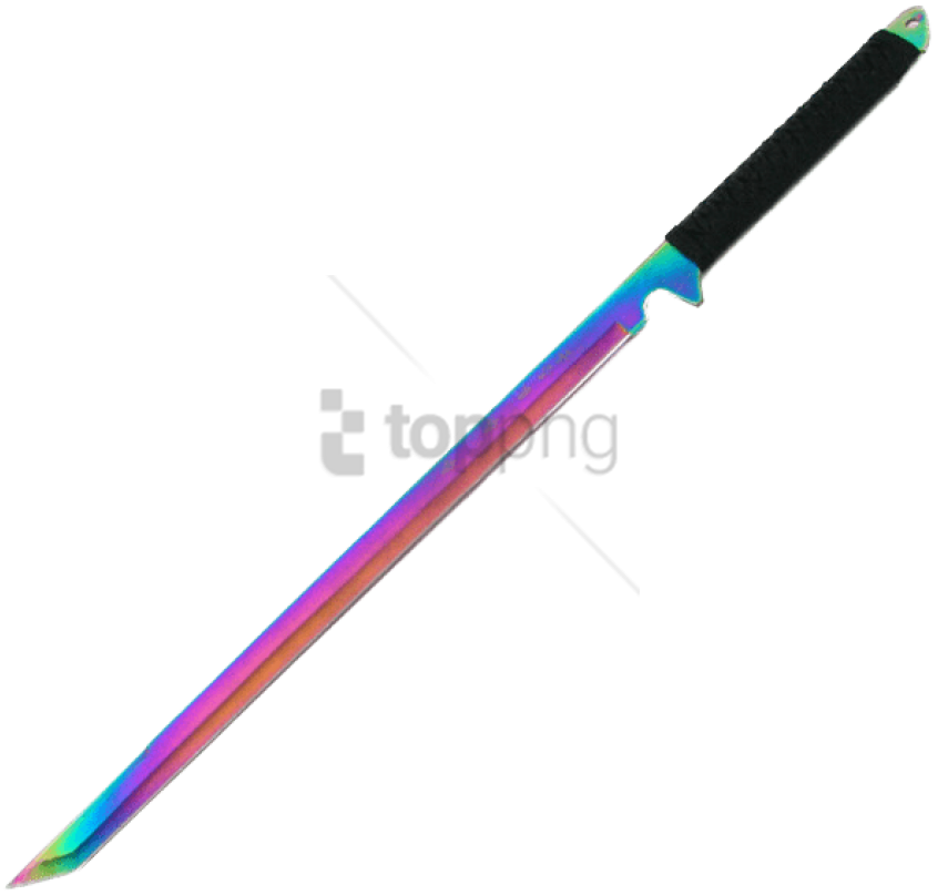 Free Png Rainbow Sword Png Image With Transparent Background