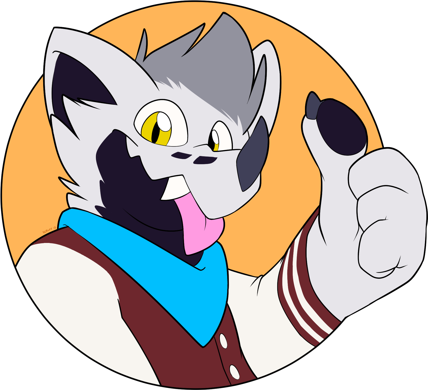 Betaetadelota Thumbs Up - Cartoon Clipart - Large Size Png Image - Pikpng