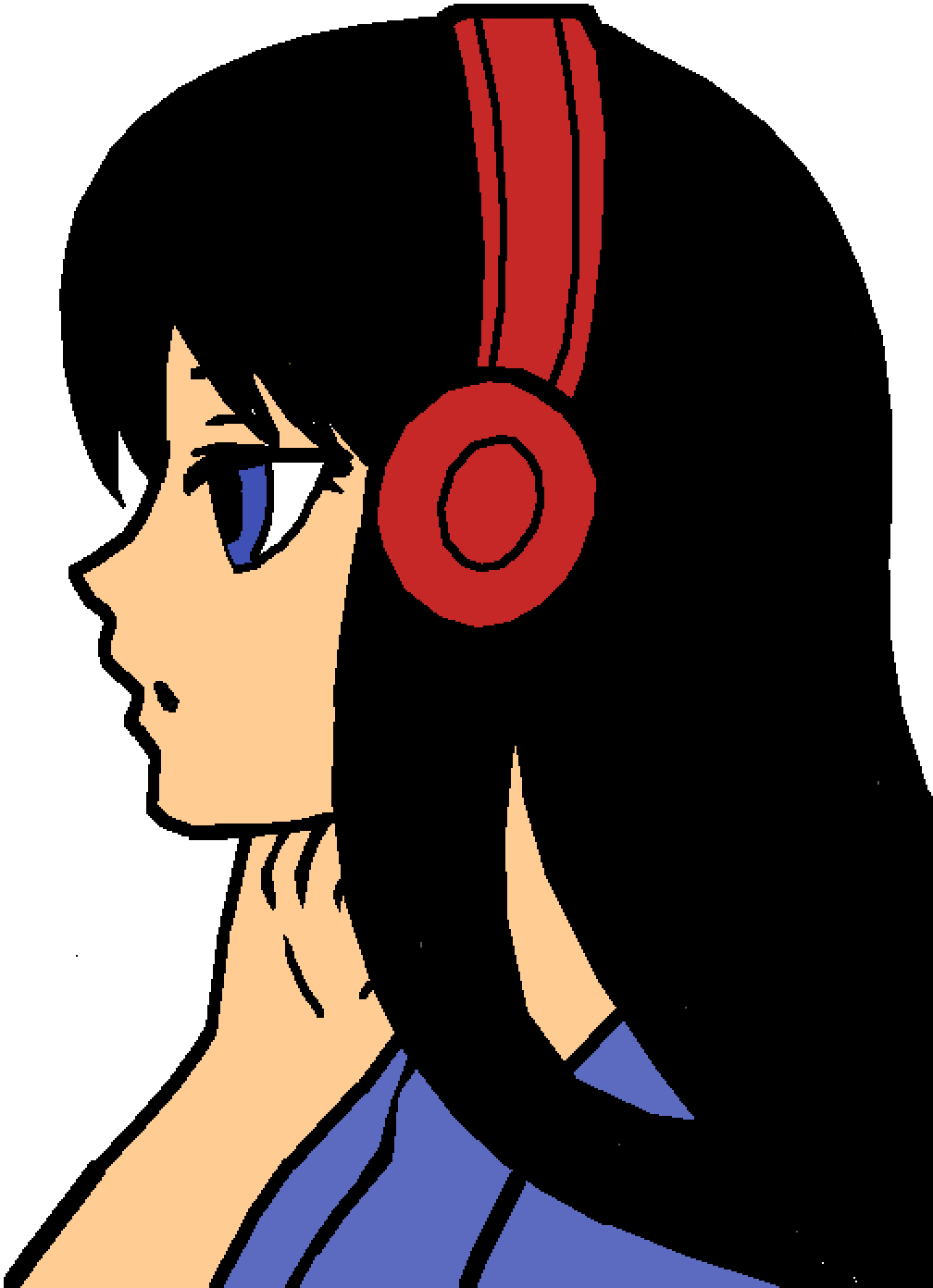 Time To Use Headphones - Anime Aphmau Clipart (1008x1392), Png Download