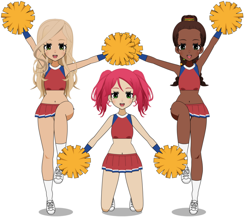 Graphic Library Library Cheerleading Poms Clipart Kisekae Pom Poms Png Download Large Size 8531