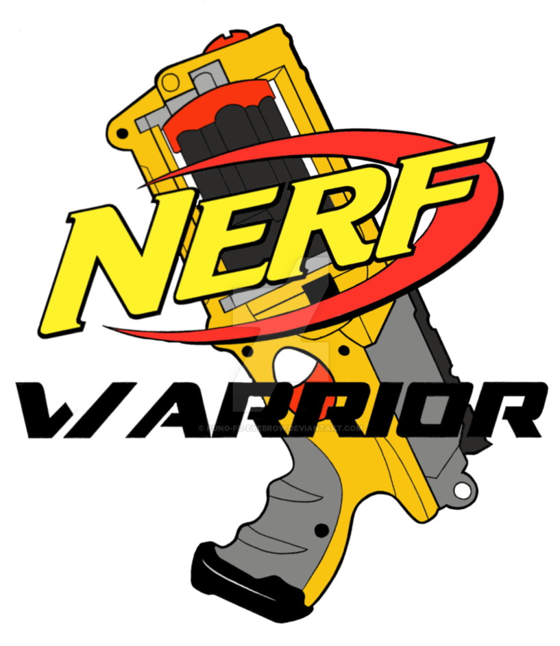 Nerf Warrior By Kung Fu Eyebrow - Nerf Warrior Logo Clipart (817x942), Png Download