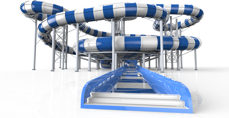 Download Water Slide Png - Water Park Water Slide Png Clipart Png