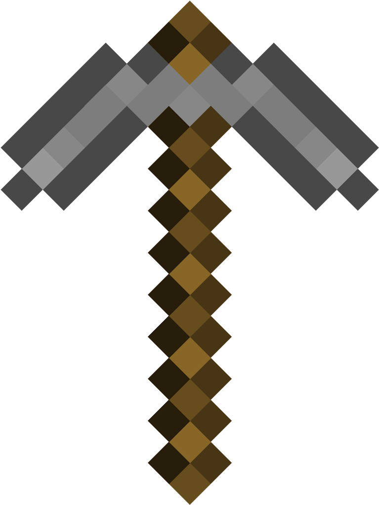 Stone Pickaxe - Cross Clipart - Large Size Png Image - PikPng