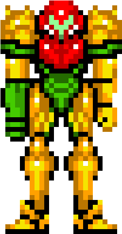 Metroid - Samus Super Metroid Pixel Art Clipart - Large Size Png Image ...