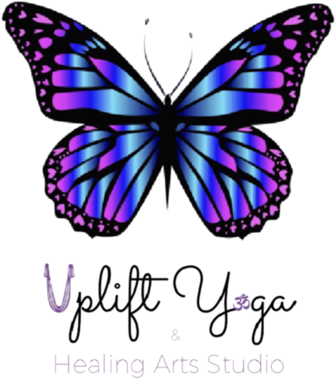 Uplift Yoga & Healing Arts Studiouplift-yoga - Purple Transparent Background Butterfly Clipart (1500x1500), Png Download