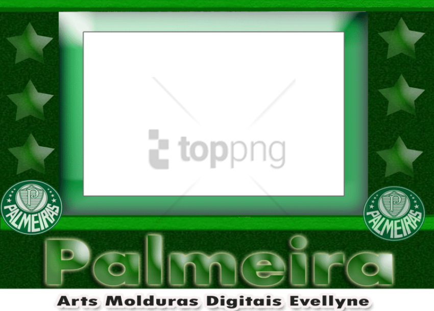 Free Png Moldura Palmeiras Png Image With Transparent - Palmeiras Clipart (850x610), Png Download