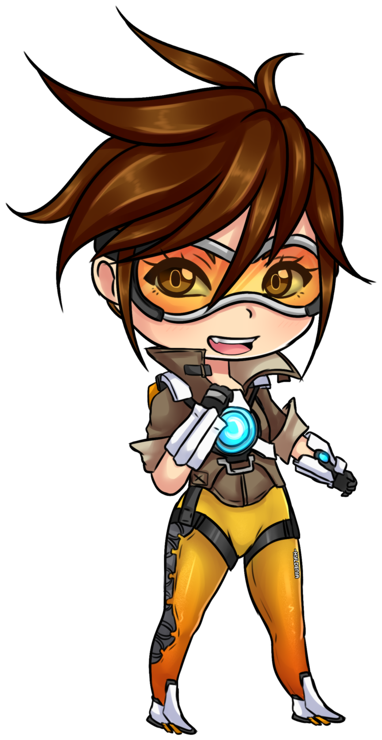 Overwatch Chibi Tracer Clipart   Large Size Png Image   PikPng