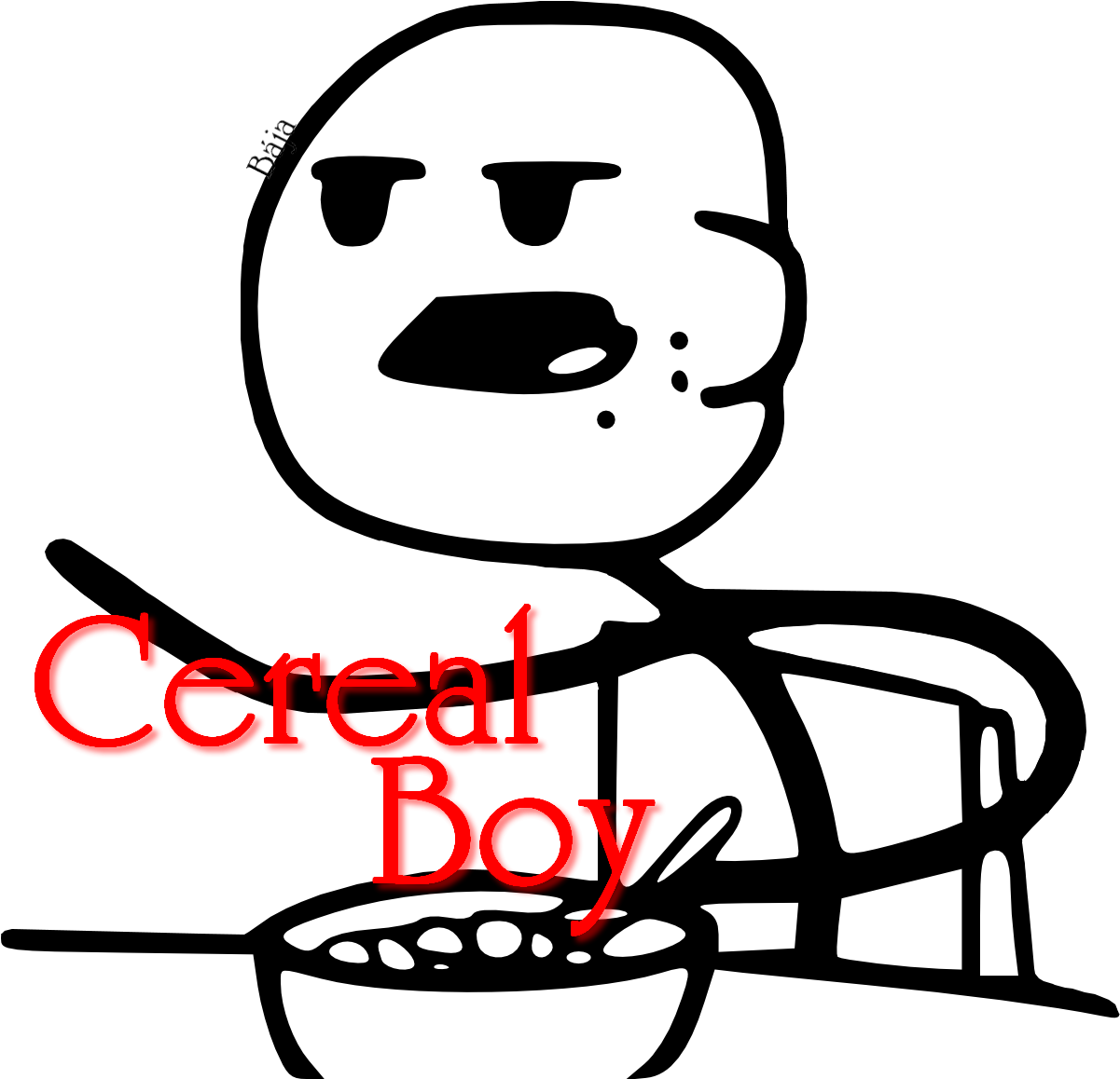 Png-čka S Meme Postavičkama - Transparent Cereal Guy Clipart - Large ...