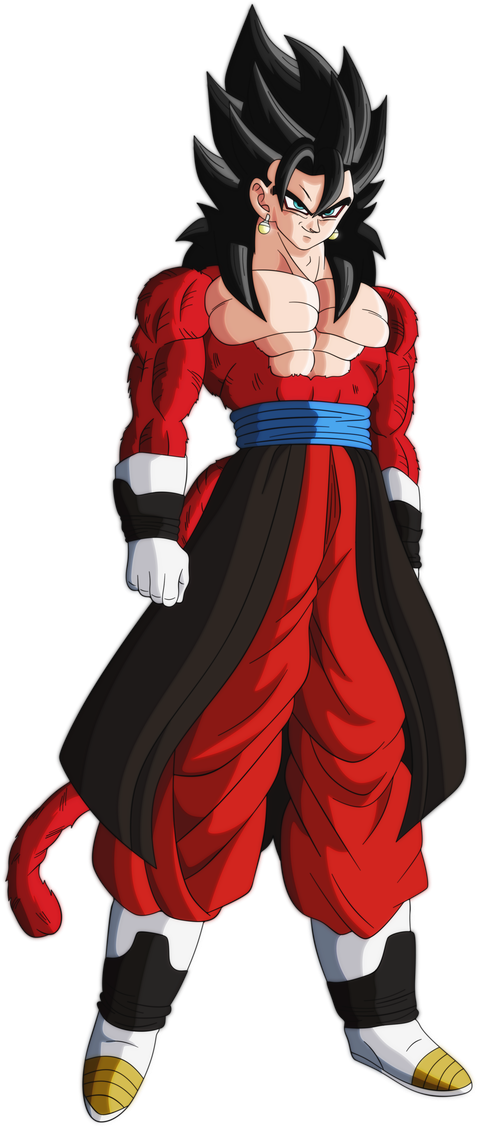 Vegetto Xeno Ssj4 By Andrewdragonball - 超 サイヤ 人 4 ベジット Clipart (670x1192), Png Download