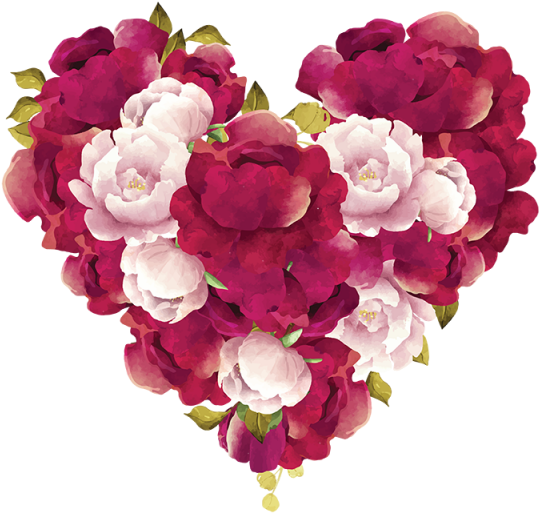 Download Bouquet Vector Burgundy Rose - 3d Flower Heart ...