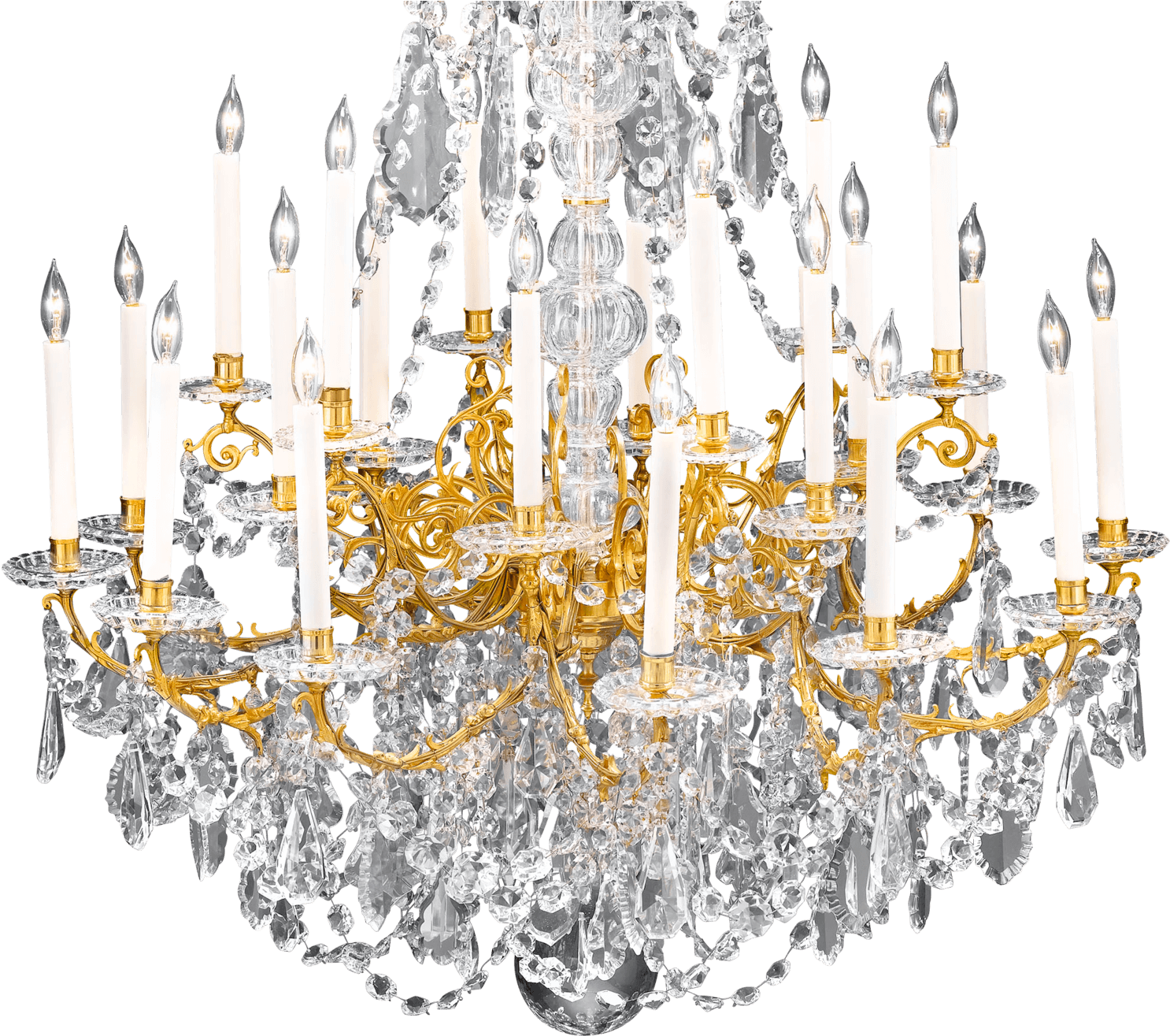 Chandelier Chandeliers Crystal Chandelier Crystal Baccarat Chandelier 1920 Eighteen Light Clipart Large Size Png Image Pikpng