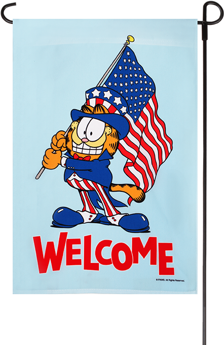 Patriotic Garfield Clipart - Large Size Png Image - PikPng