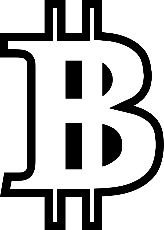 white bitcoin logo