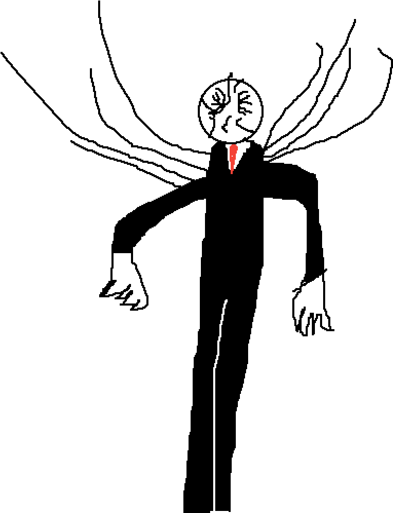 Slenderman - Illustration Clipart - Large Size Png Image - PikPng