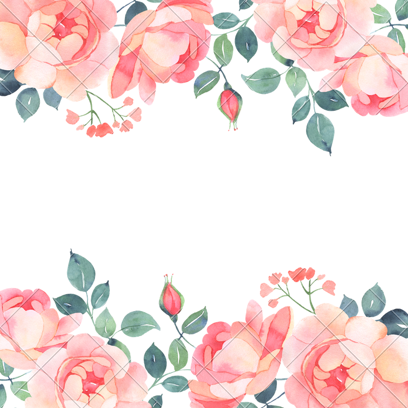Download Romantic Roses Watercolor Background - Watercolour Background
