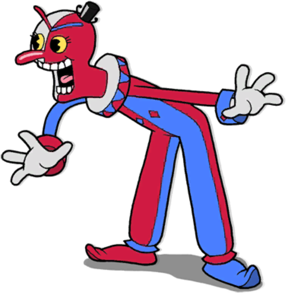 Beppi The Clown - Cuphead Bippy The Clown Clipart - Large Size Png ...