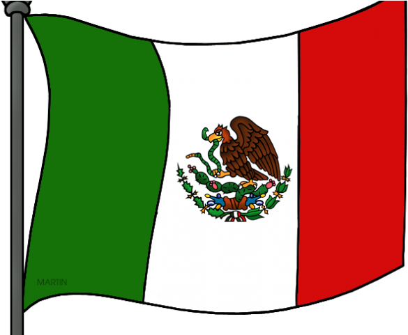 Mexico Flag Clipart - Mexico Flag Cartoon Drawing - Png Download ...