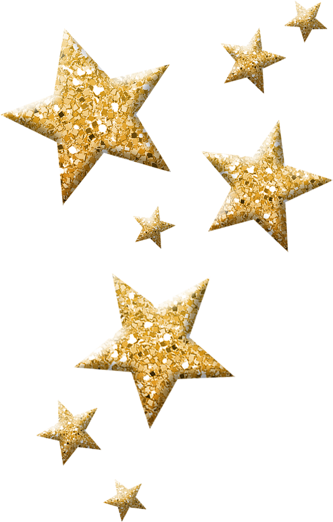 Download Christmas Sparkling Stars Pinterest - Transparent Background