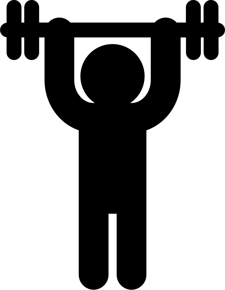 Download Man Weightlifter Carrying Dumbbell Svg Png Icon Free - Icono ...