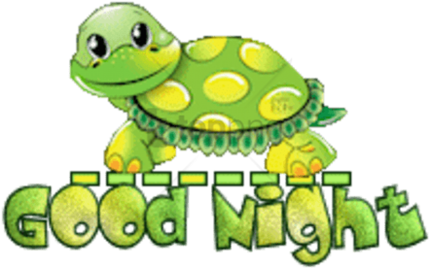 Free Png Good Night - Cute Turtle Good Night Clipart - Large Size Png ...