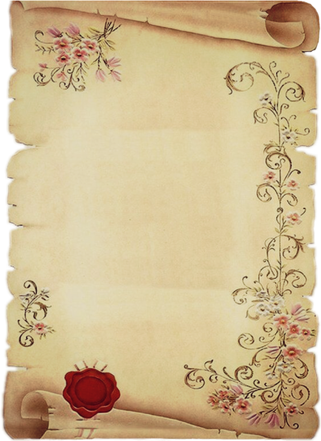 Download #pergamino #redwax #letterpaper #drawings #flowers - Printable