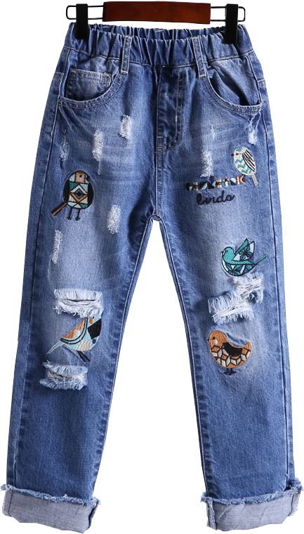 Ripped Jeans Png - سروال اطفال Clipart - Large Size Png Image - PikPng