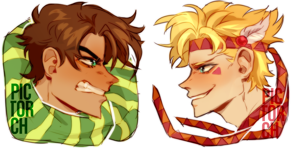 fanart] Matching Icons For A Friend And - Jojo's Bizarre Adventure Matching  Icons Clipart, transparent png image