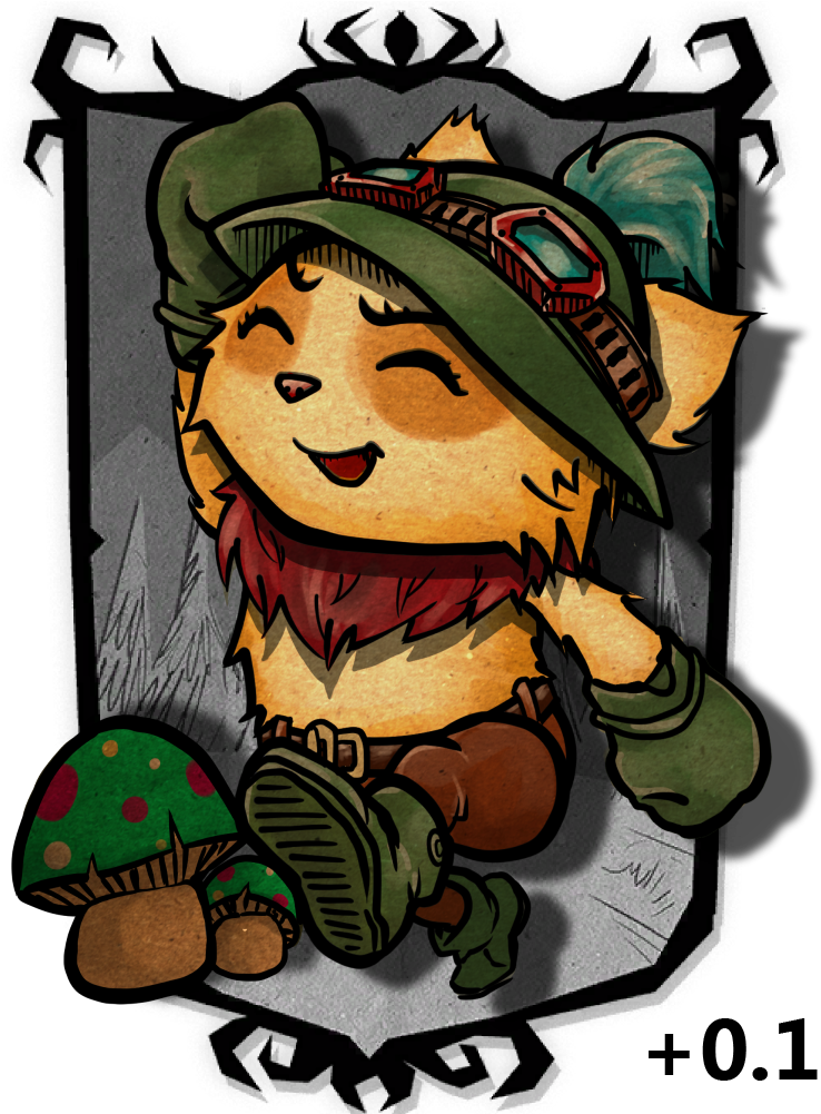Teemo Background Images In Collection Page Png Teemo Clipart (800x1000), Png Download