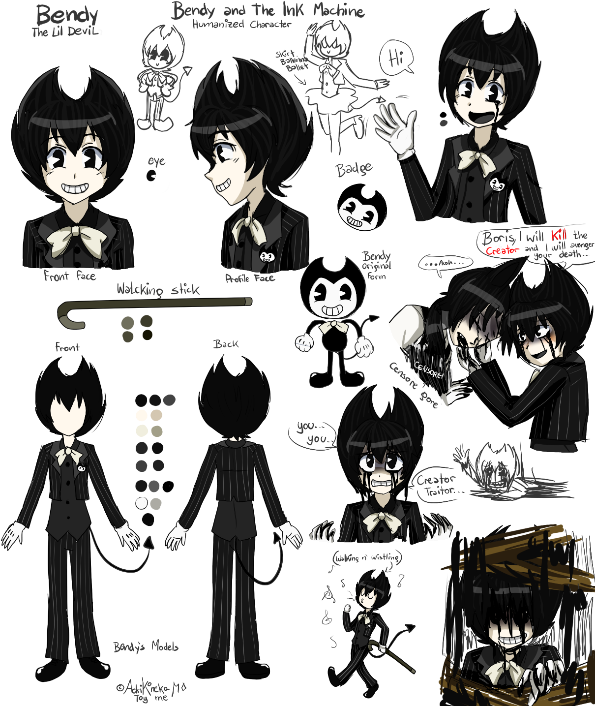 Bendy And The Ink Machine Fan Art PNG, Clipart, 3d Wolf, Anime, Art,  Artist, Bendy Free