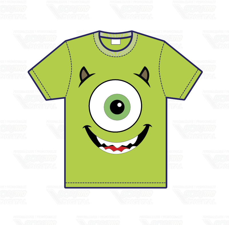 Playera Monsters Inc Personalizada - Cartoon Clipart - Large Size Png ...