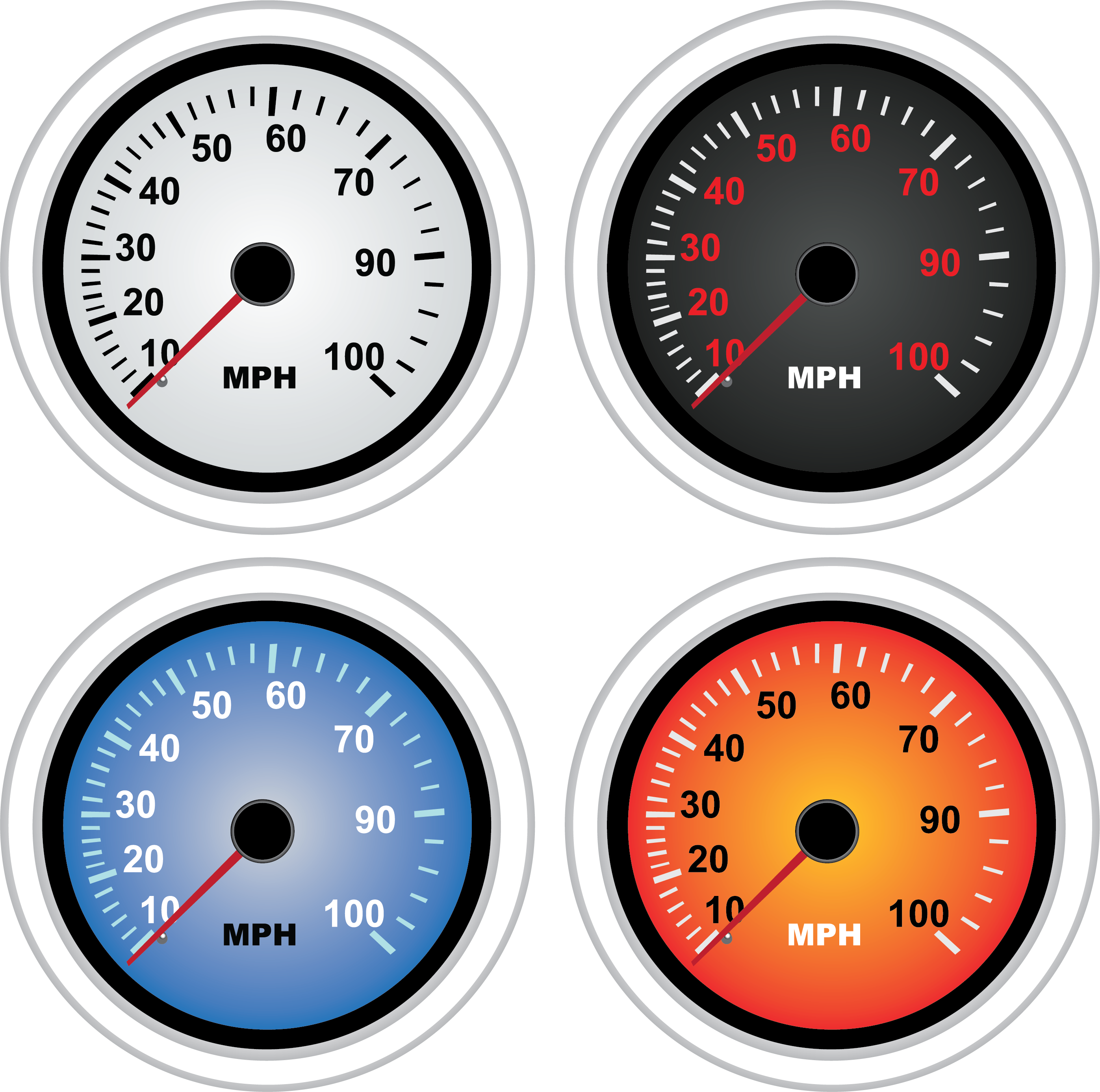 Цветные приборы. Шкала спидометра вектор. Тахометр вектор. Шкала тахометра вектор. Одометр вектор.